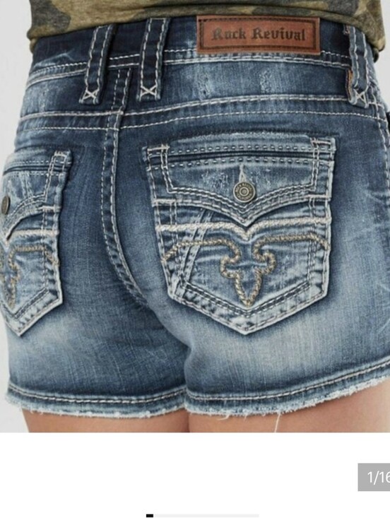 Rock Revival Pants - Rock Revival Magnor Easy Short Denim Size 27 Womens